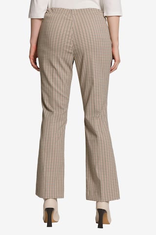 Bootcut Pantalon à plis Ulla Popken en beige