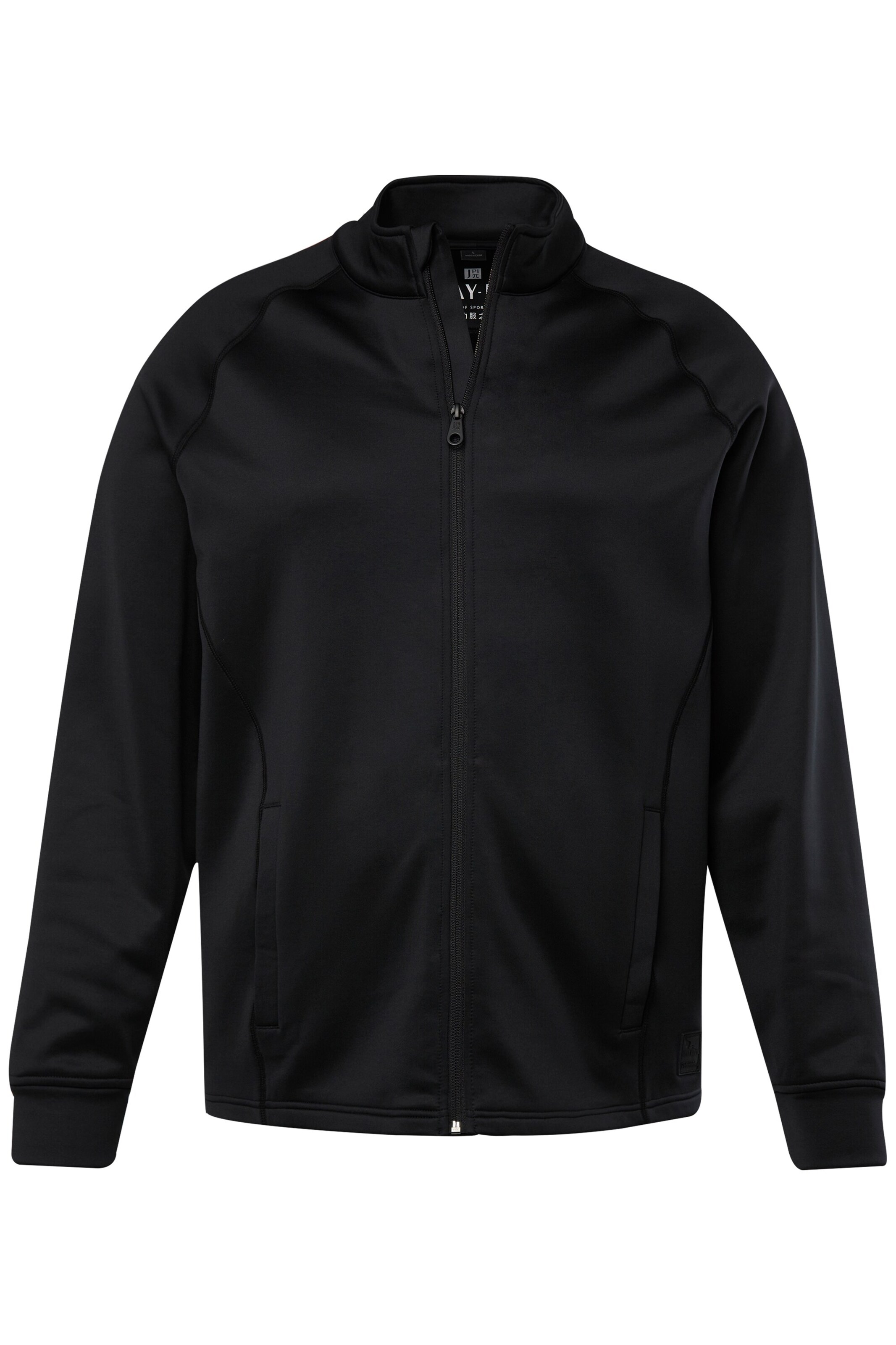 JAY-PI Sweatjacke in Schwarz: Vorderseite