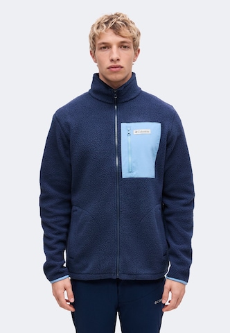 COLUMBIA Funktionele fleece-jas 'Jasper Ridge' in Blauw: voorkant