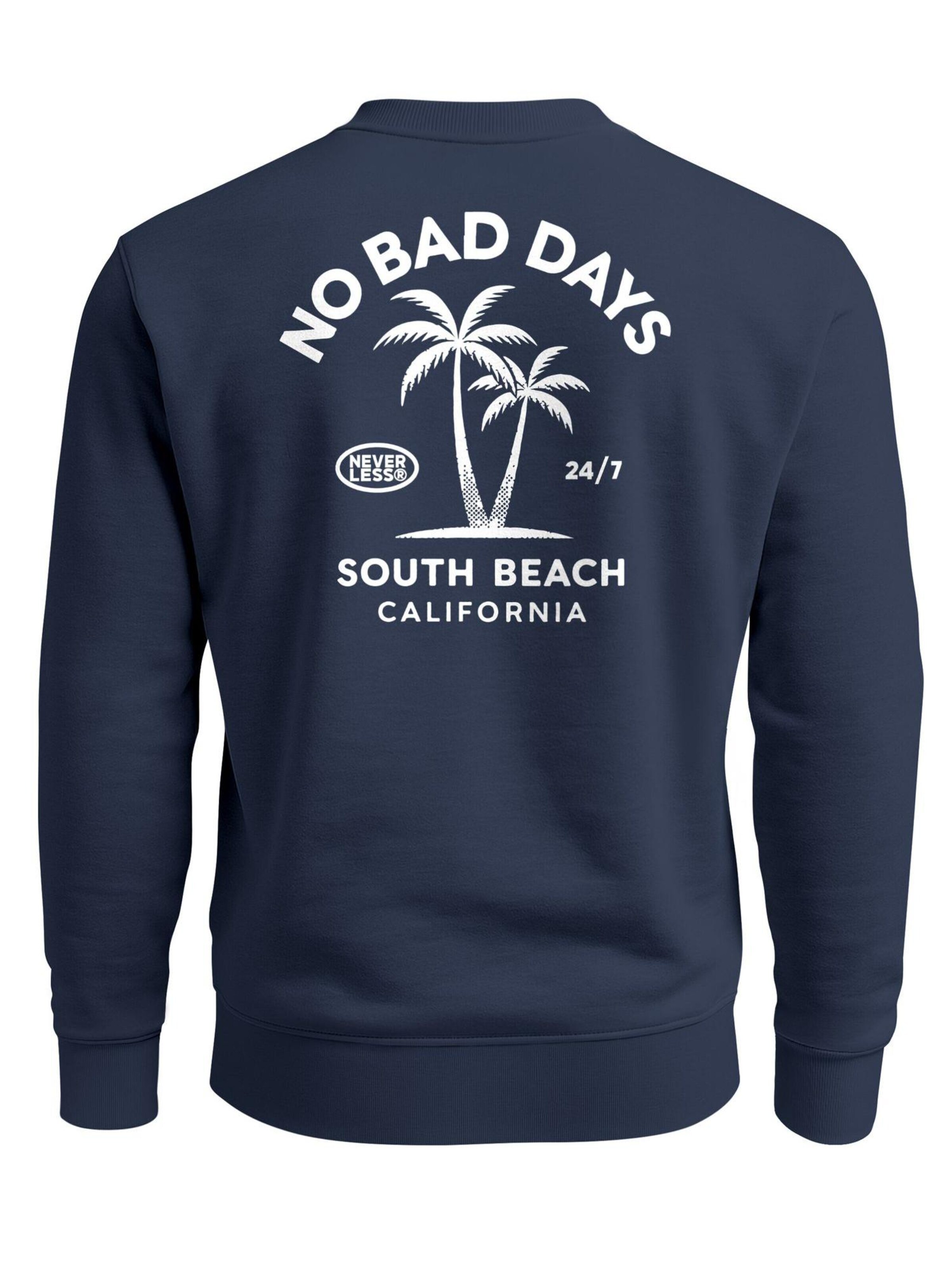 Neverless Sweatshirt 'No Bad Days' in Blue