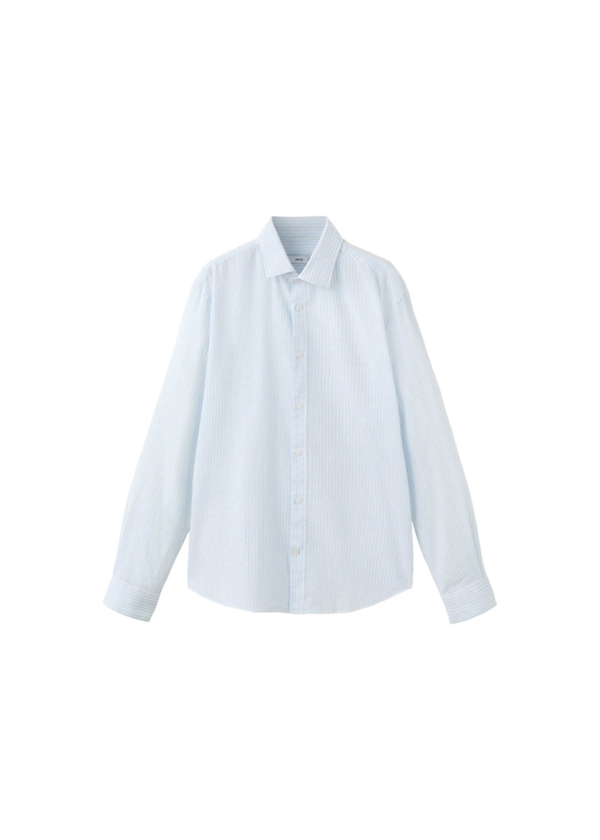 MANGO MAN Button Up Shirt 'Elda' in Pastel blue / Light blue, Item view