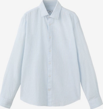 MANGO MAN Button Up Shirt 'Elda' in Blue: front