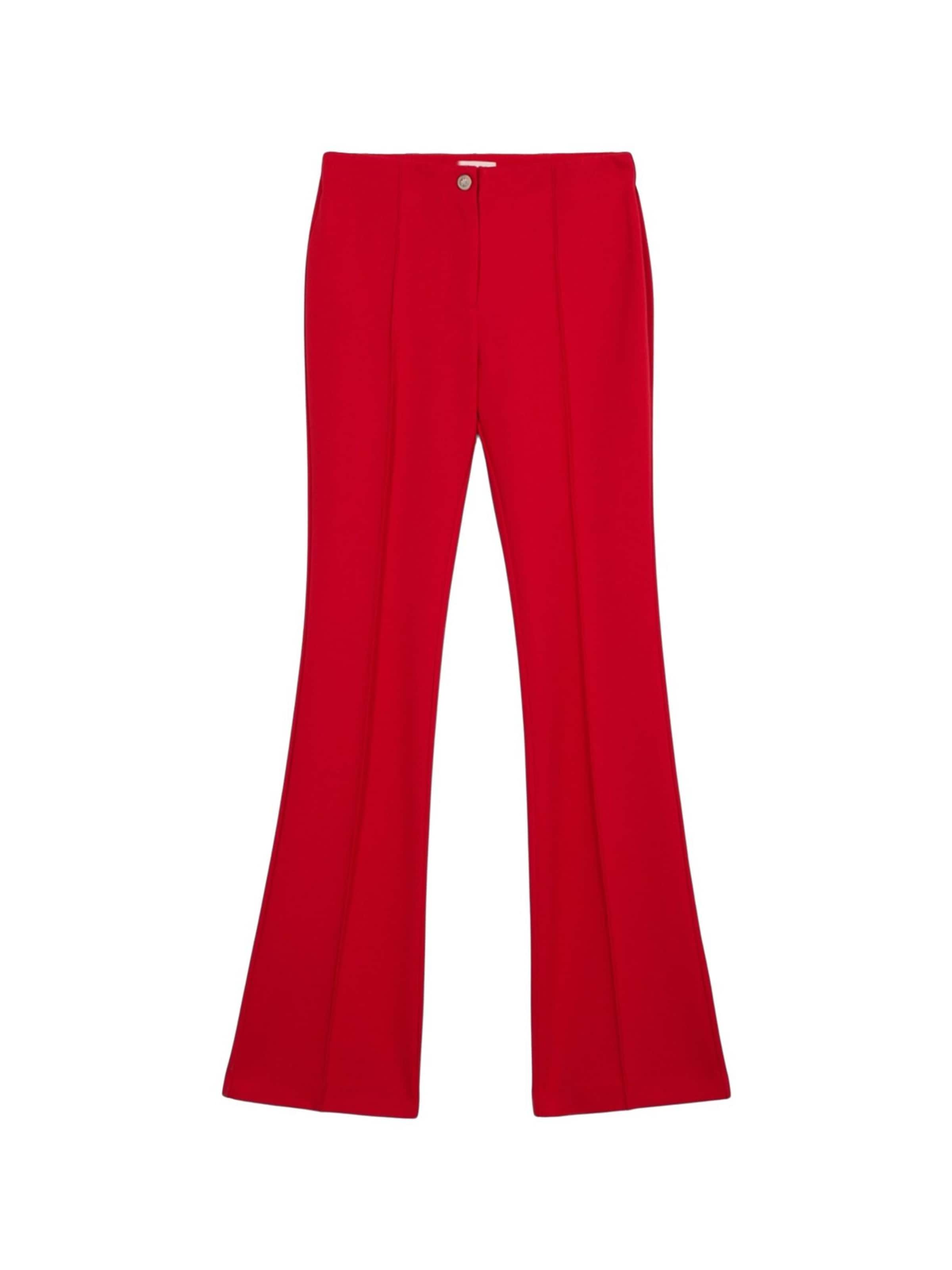 oltre Flared Trousers in Red: front