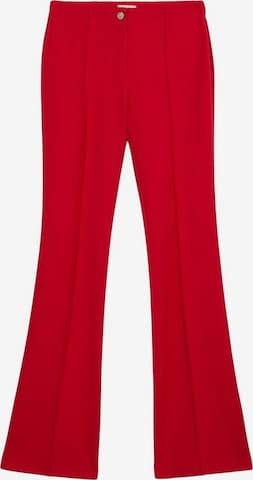 oltre Flared Trousers in Red: front
