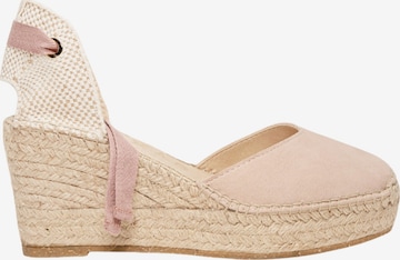 Sandales 'Alpargata Cuña 8 cm' Alhamas en rose : devant