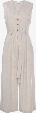 Tuta jumpsuit di LASCANA in beige: frontale