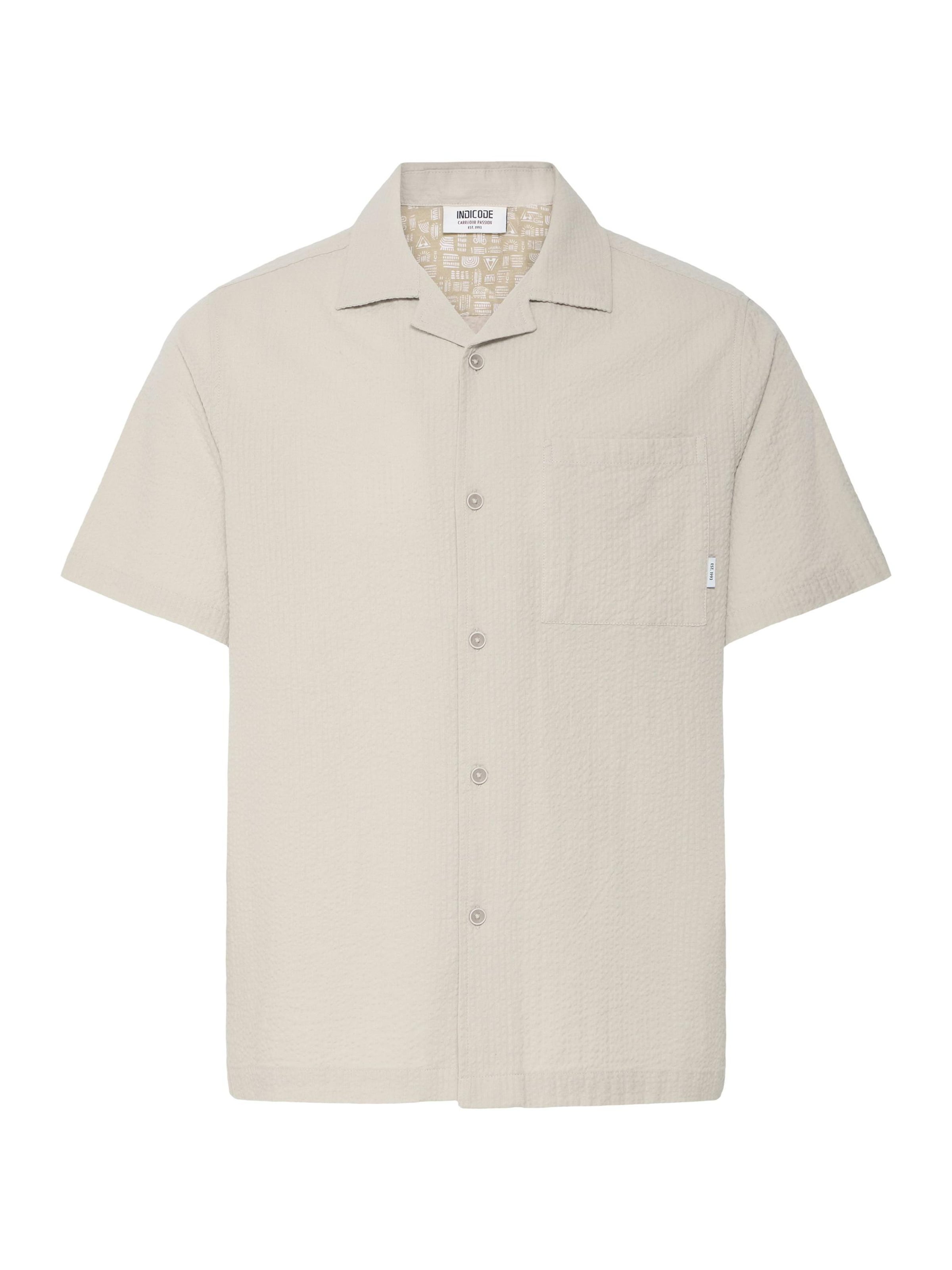 INDICODE JEANS Camisa ' IDCorson ' em bege, Vista do artigo