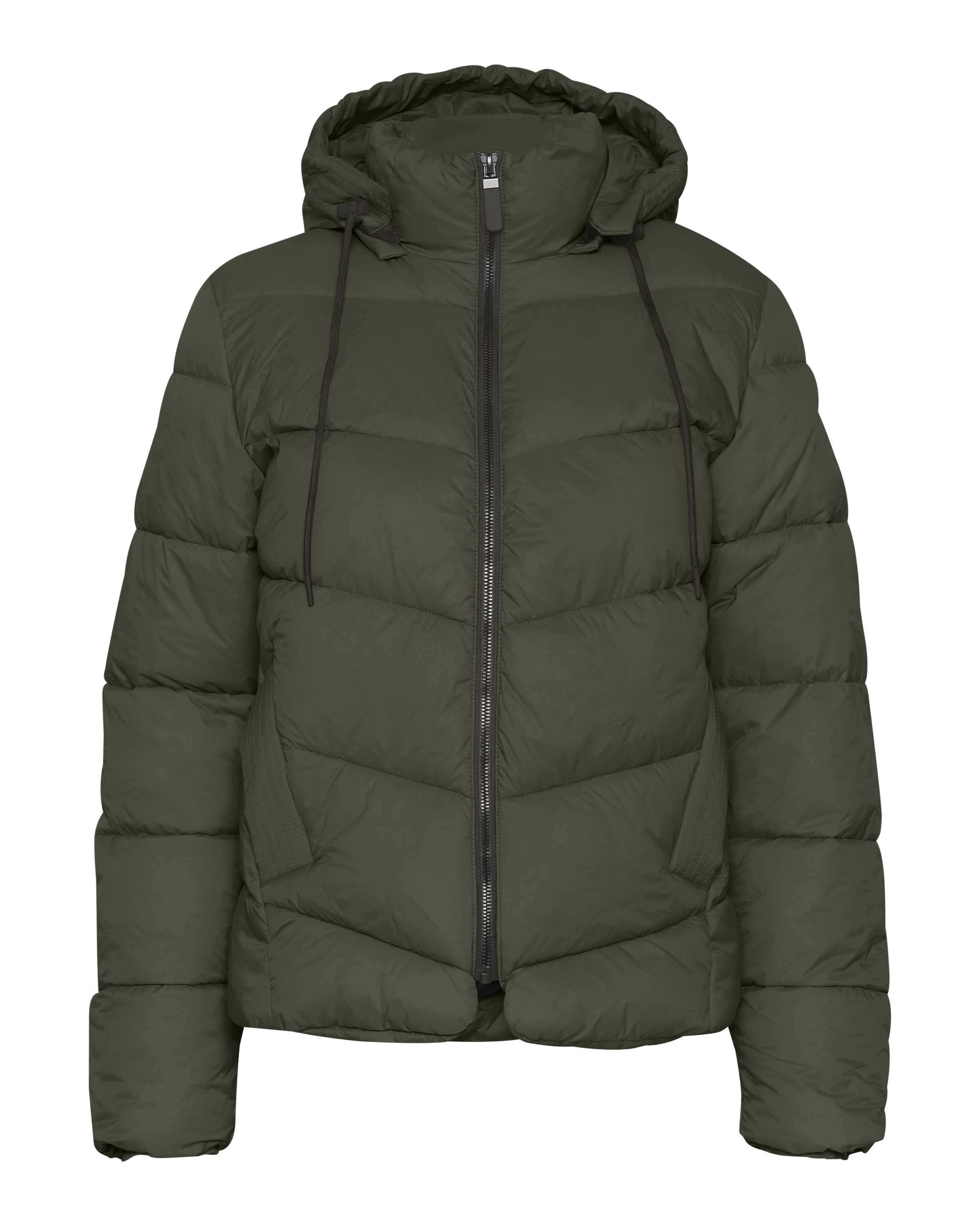 Kaffe Winterjas 'Susanne' in Groen: voorkant