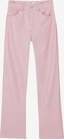 Pull&Bear Regular Broek in Roze: voorkant