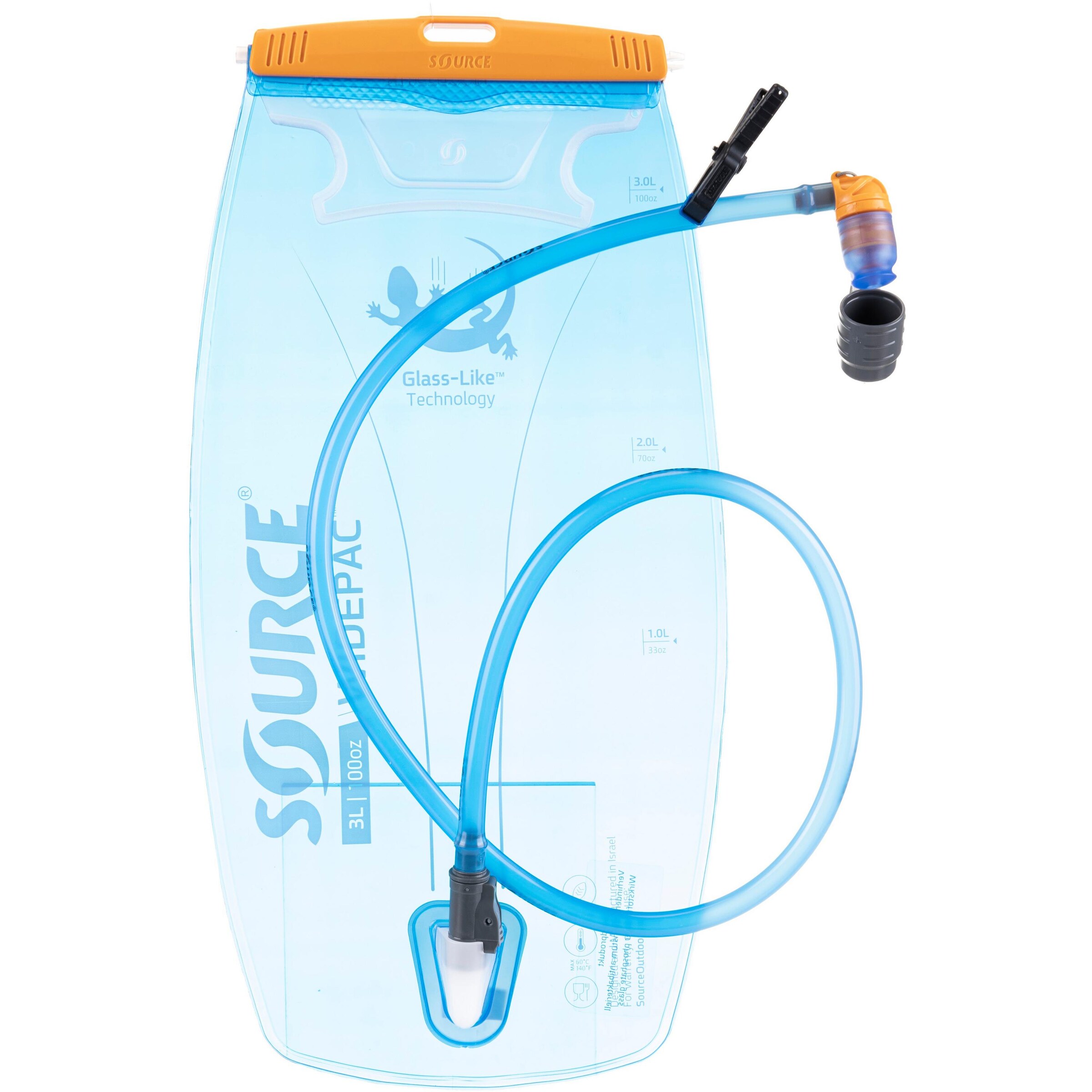 Source Trinksystem 'Widepac 3L' in Blau: Vorderseite