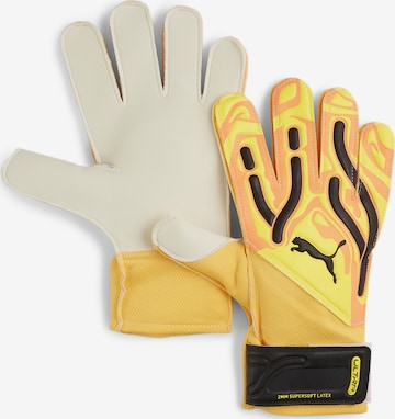 PUMA Athletic Gloves 'Ultra Play RC' in Yellow: front