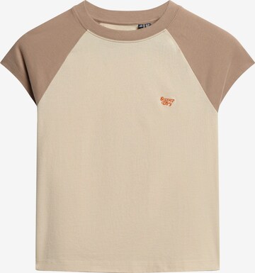 Superdry Shirt 'Essential' in Beige: voorkant