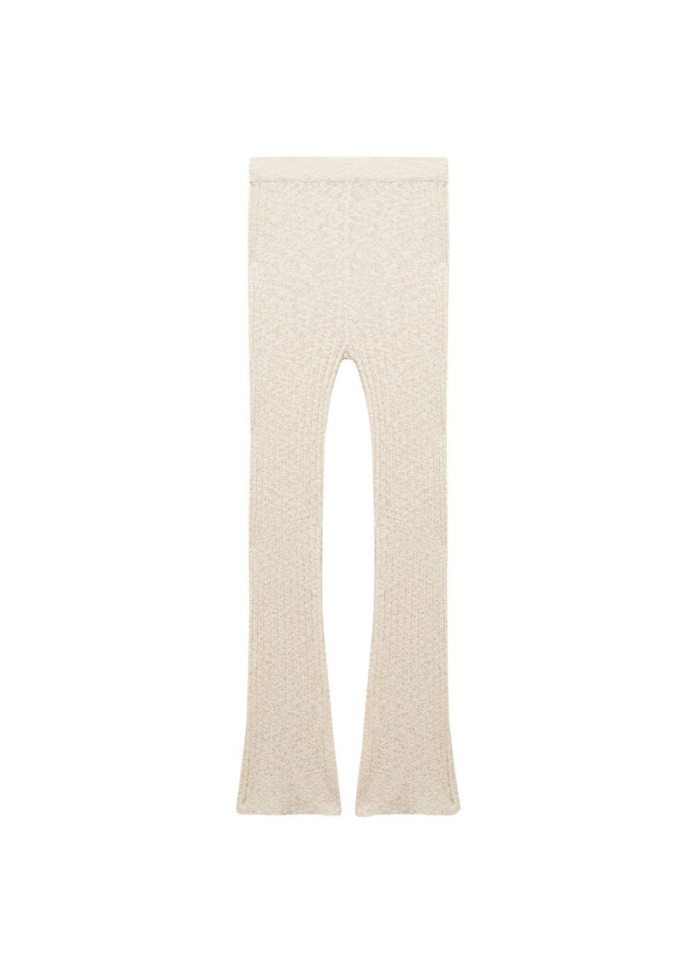 Evazați Pantaloni de la MANGO pe bej: față