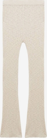 MANGOFlared/zvonoliki kroj Hlače - bež boja: prednji dio