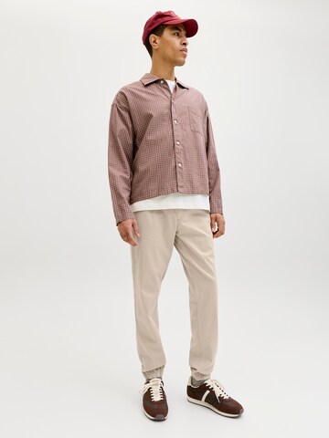 JACK & JONES Tapered Broek 'JPSTGORDON DYLAN' in Grijs