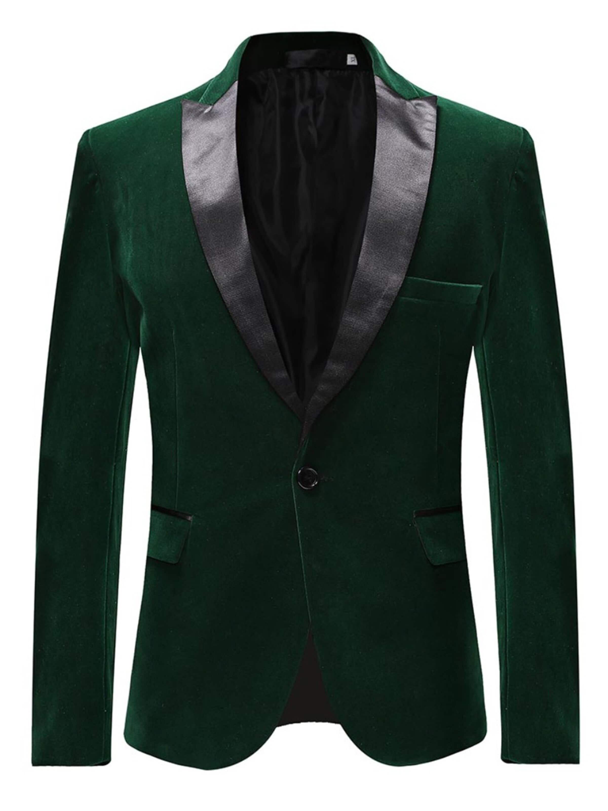 ALLTHEMEN Regular fit Suit Jacket 'Lichtung' in Green: front