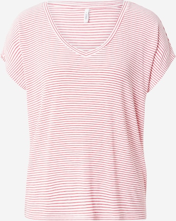 T-shirt 'ONLTINE' ONLY en blanc : devant
