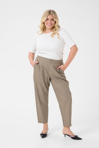 KAFFE CURVE Regular Pantalon 'Tilda' in Beige