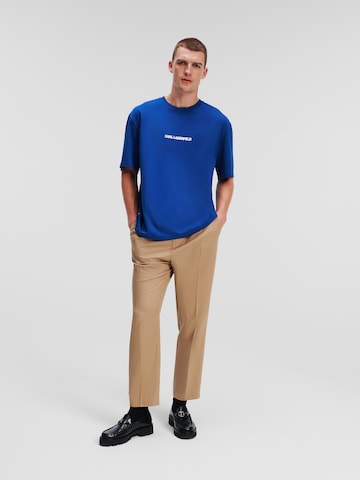 T-Shirt 'Ikonik' Karl Lagerfeld en bleu