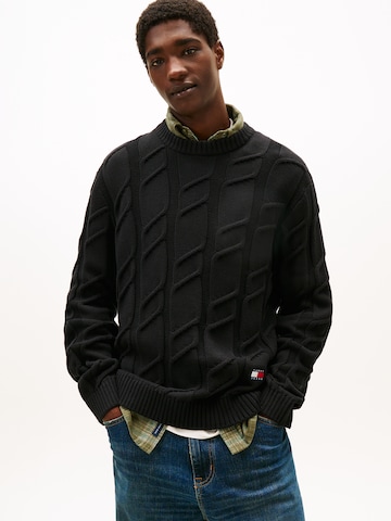 Pull-over Tommy Jeans en noir : devant