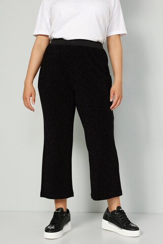 Wide Leg Pantalon MIAMODA en noir : devant