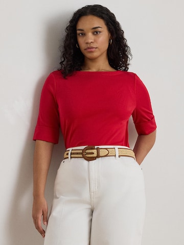 Lauren Ralph Lauren Plus - Camisa 'JUDY' em vermelho: frente