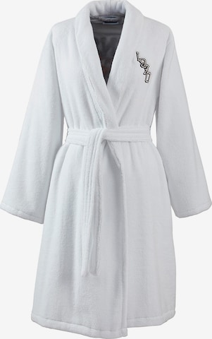 KENZO Long Bathrobe 'KVTIGER' in White: front
