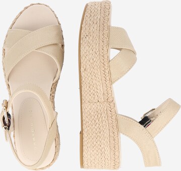 TOMMY HILFIGER Sandalen met riem in Beige