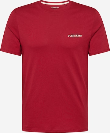 T-Shirt 'American Tradition' GUESS JEANS en rouge : devant