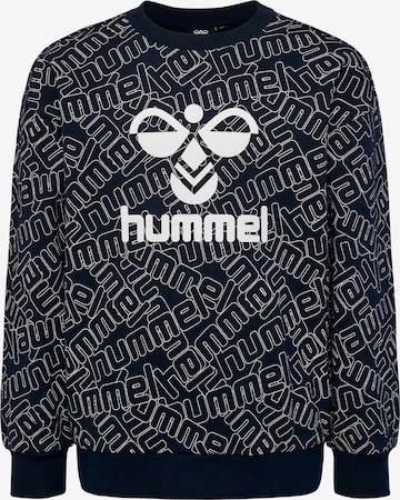 Hummel Sweatshirt in Blauw: voorkant