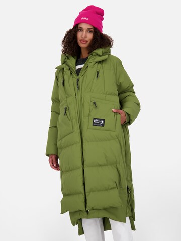 Alife and Kickin Winterjas 'Rihanna' in Groen: voorkant