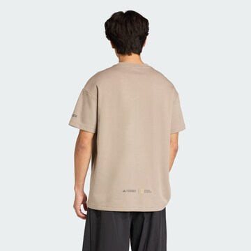 ADIDAS TERREX Performance shirt 'National Geographic' in Beige