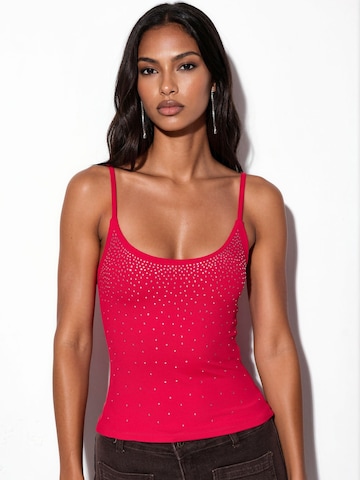 Busem Top in Rood: voorkant