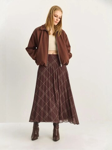 Bianco Lucci Skirt in Brown