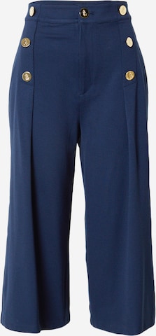 Lauren Ralph Lauren - Calças com pregas 'DRAZIA' em azul: frente