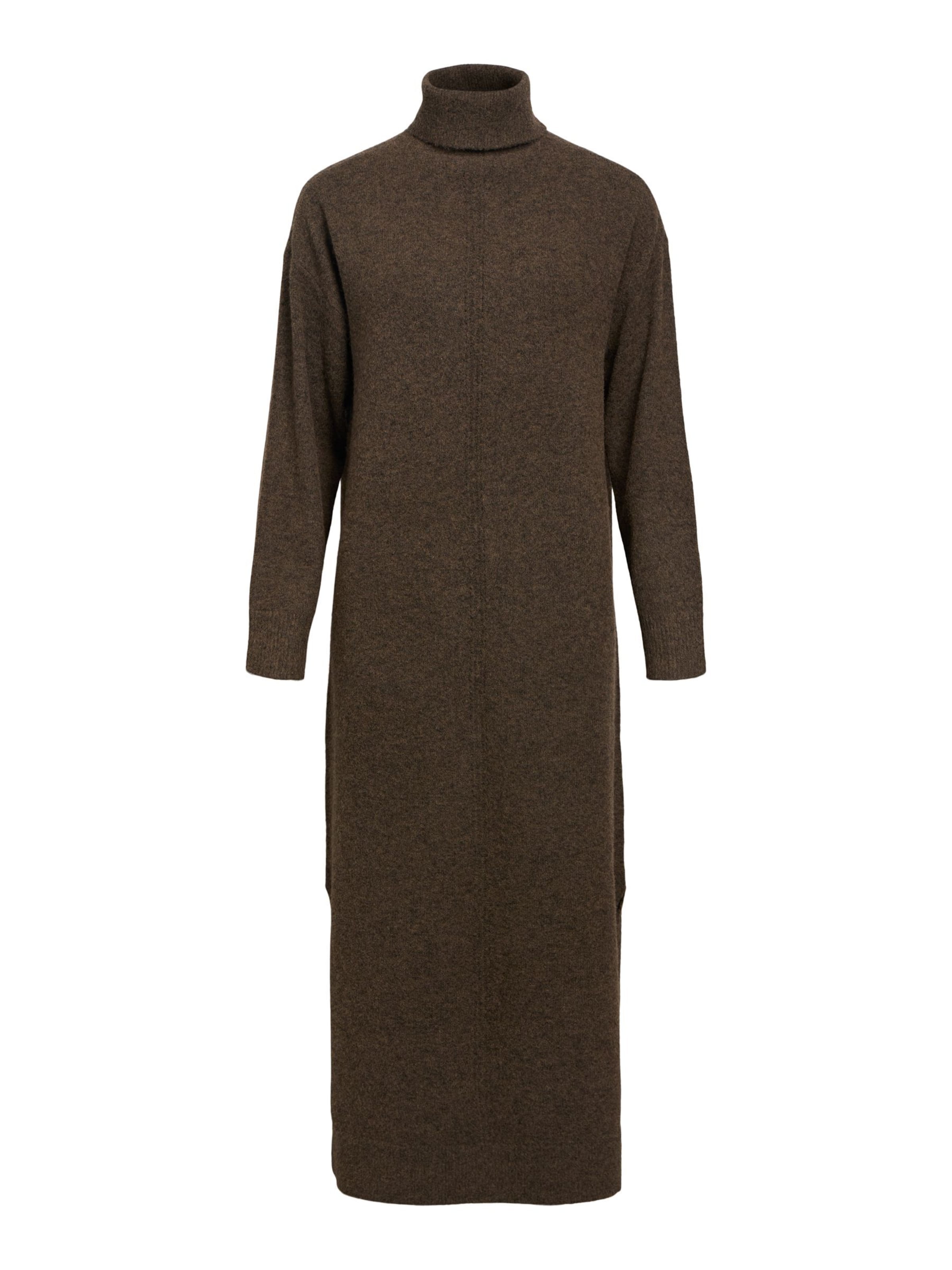 Robes en maille 'OBJJuno' OBJECT en marron : devant