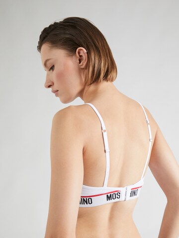 Moschino Underwear - Triángulo Sujetador en blanco