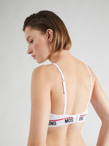 Moschino Underwear Triangle Bra in White