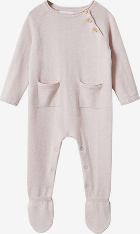 MANGO KIDS Dungarees in Beige: front