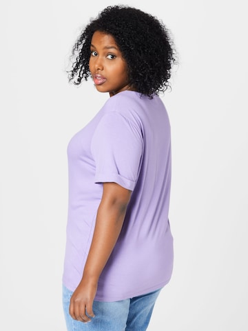 T-shirt ONLY Carmakoma en violet