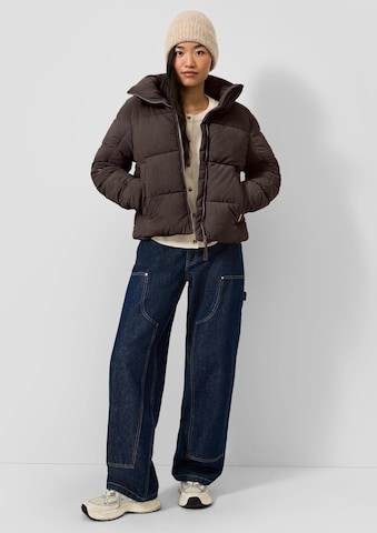 Veste d’hiver QS en marron : devant