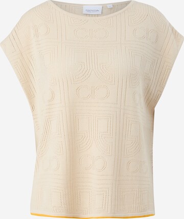 comma casual identity Pullover in Beige: predná strana