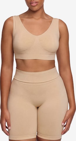Soutien-gorge 'Comfy Bra' cfab by creamy fabrics en beige : devant
