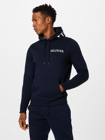 Sweat-shirt TOMMY HILFIGER en bleu : devant