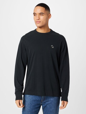 melns Abercrombie & Fitch T-Krekls: no priekšpuses