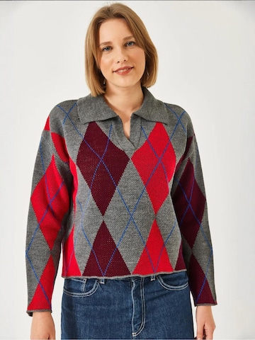 Bianco Lucci - Pullover em cinzento: frente