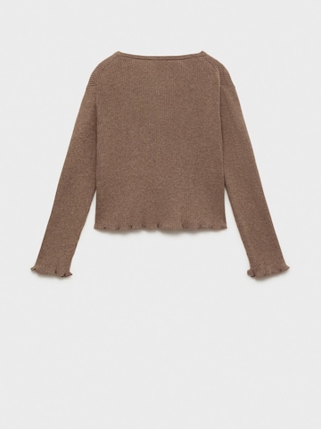 MANGO KIDS Knit cardigan 'LYRA' in Brown