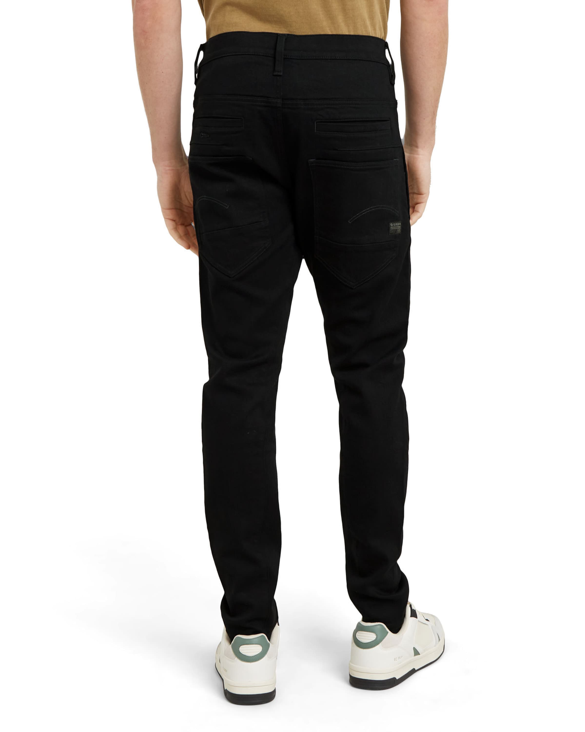 melns G-STAR Piegulošs Džinsi 'D-Staq 3D'