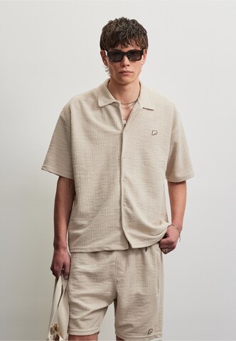 Pegador Regular Fit Hemd 'Libco' in Beige: Vorderseite