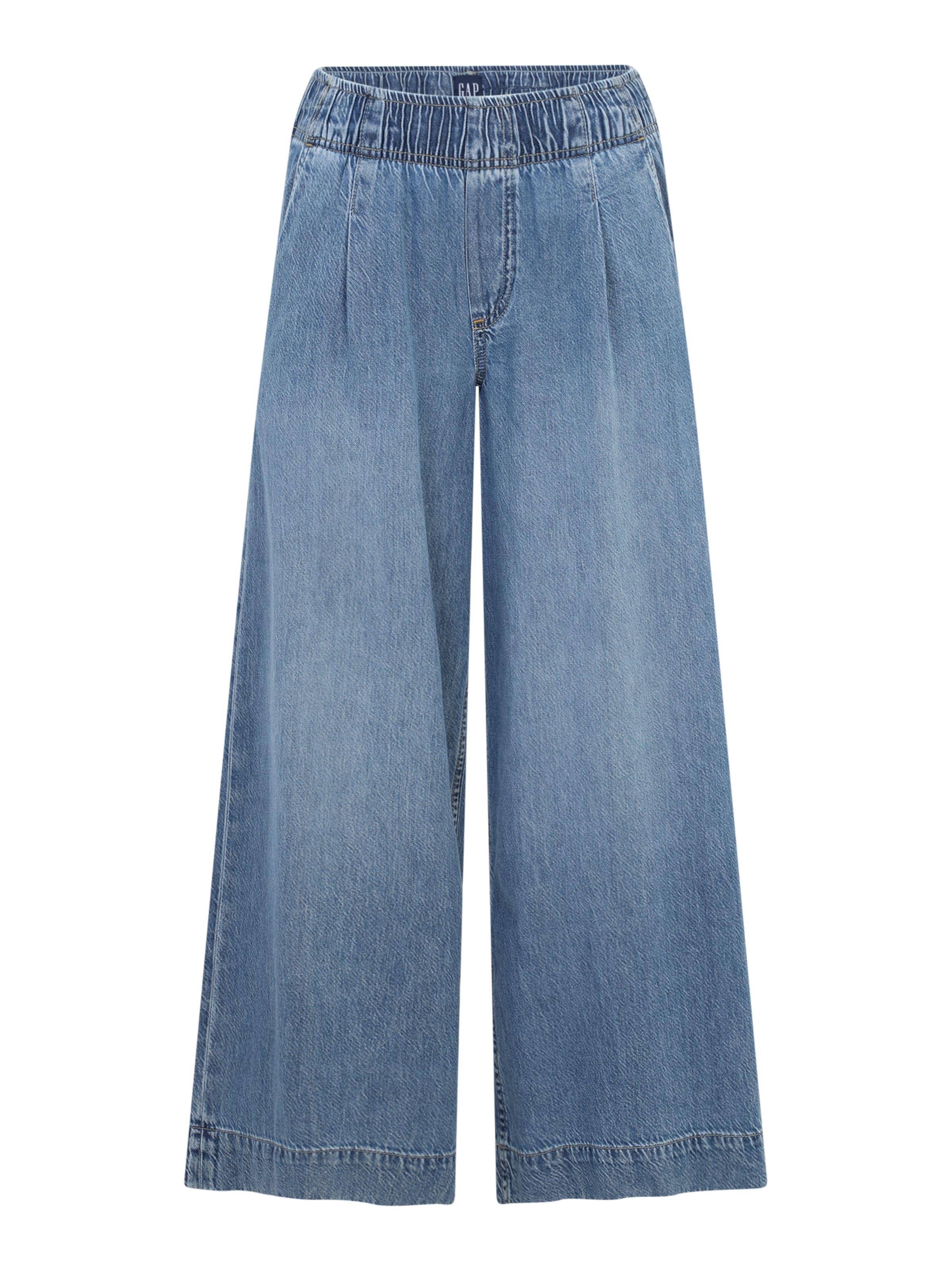 Gap Petite Široký strih Plisované rifle 'MORGAN' - Modrá: predná strana